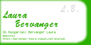 laura bervanger business card